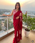 Classic Red Designer Saree | Soft Fabric Festive & Wedding Wear Saree