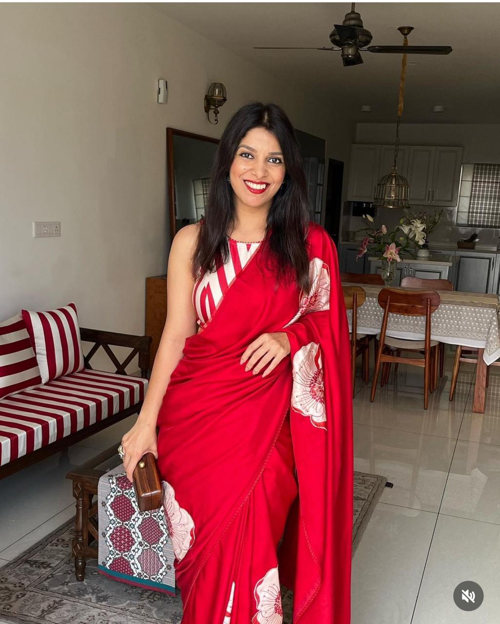 Classic Red Designer Saree | Soft Fabric Festive & Wedding Wear Saree